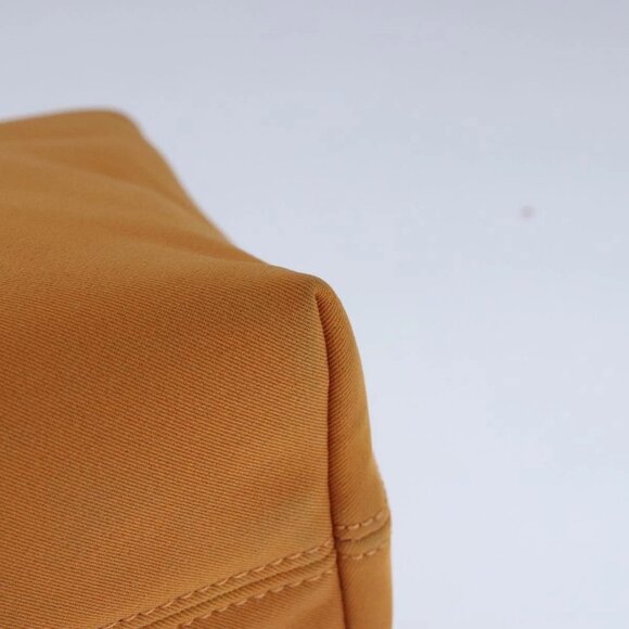 Salvatore Ferragamo Hand Bag Canvas Orange Auth 103650 - Picture 4 of 16